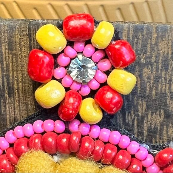 Colorful beaded & fringe earrings ๐โค๏ธ๐ excellent condition - Picture 2 of 5